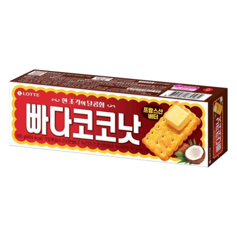 韩国进口LOTTE乐天椰奶酥脆饼干办公室下午茶休闲食品零食小吃-图3