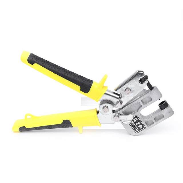 Keel pliers Ceiling hole puncher One-handed light steel keel pliers Rivet-free double-handle alloy keel pliers Hardware tool
