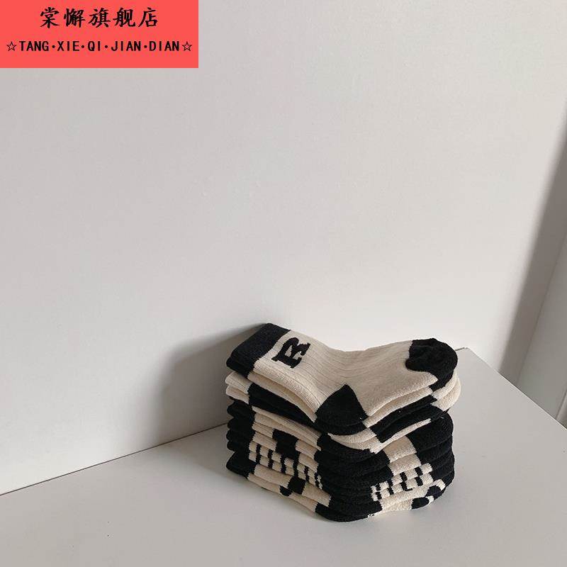 婴儿袜子秋冬季加厚保暖棉质春秋新生儿松口儿童中长筒男女宝宝袜 - 图2