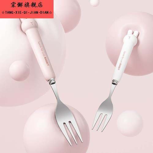 筷子勺子套装可携式餐具收纳盒不锈钢三件套小学生儿童上学一人专 - 图2