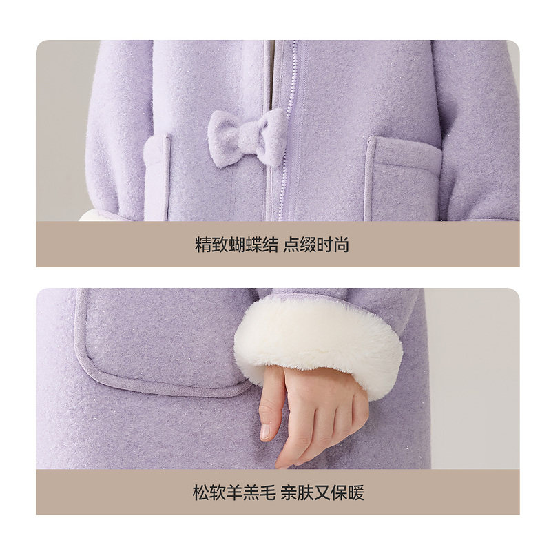 ask新年拜年服儿童外套2025冬季新款女童羊羔毛雪尼尔大衣,淘宝优惠券,粉丝福利购,淘宝优惠卷