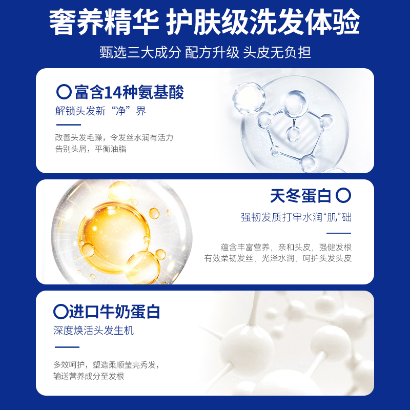 罗斯琳洗发水控油蓬松女男非除螨去屑止痒洗发露膏氨基酸官方正品