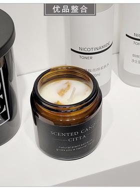 样板房浴室简易家居室内软装蜡烛毛巾香皂组合Zh2483