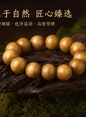 金丝楠木手串阴沉木玩手串2.0佛珠手链男女四川金丝楠老料108颗