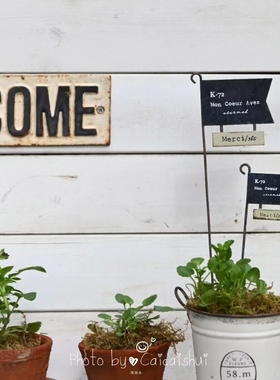 铁艺日式盆栽花插装饰园艺杂货