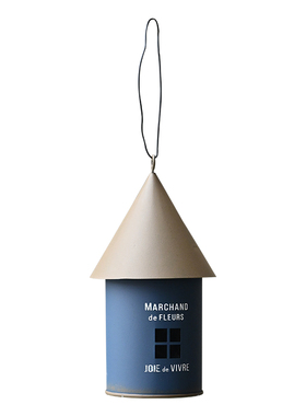 薄款日系铁皮小房子装饰挂件花园