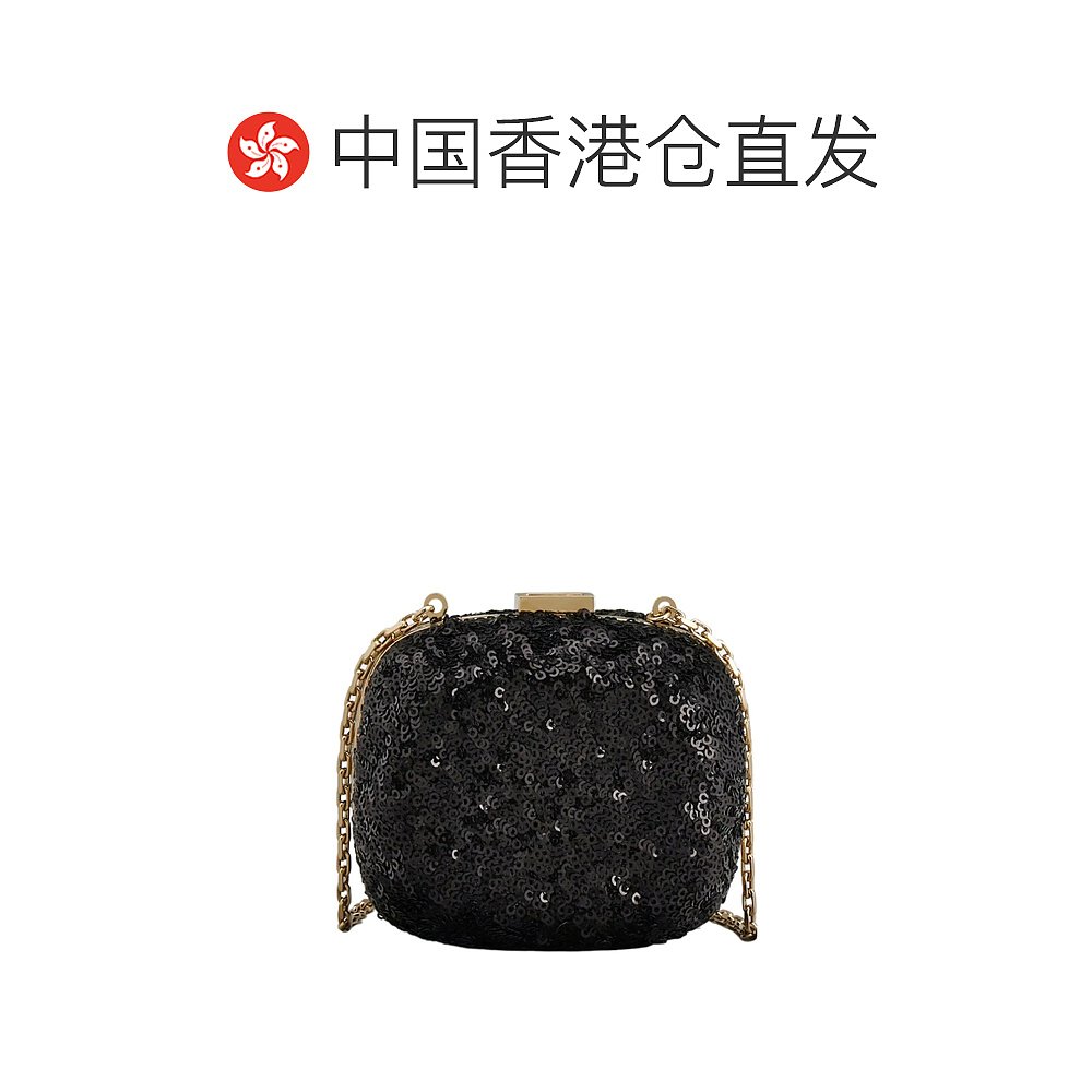 香港直邮Roger Vivier 钻扣织物超小号单肩包 RBWALTD0000R1Z - 图1