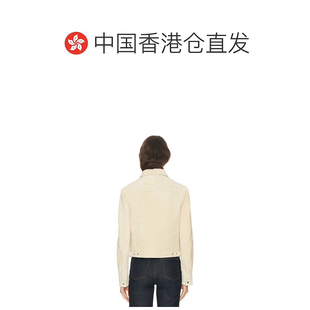 香港直邮Jil Sander 吉尔·桑达 女士 绒面革夹克 J02SW0023J0721 - 图1
