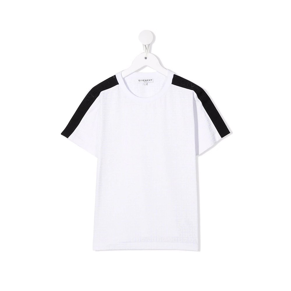 香港直邮GIVENCHY男童白色T恤 H25337-10B男T恤短袖-图0