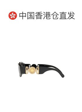 香港直邮Versace范思哲男士日常出行太阳镜秋季徽标黑色情人礼物
