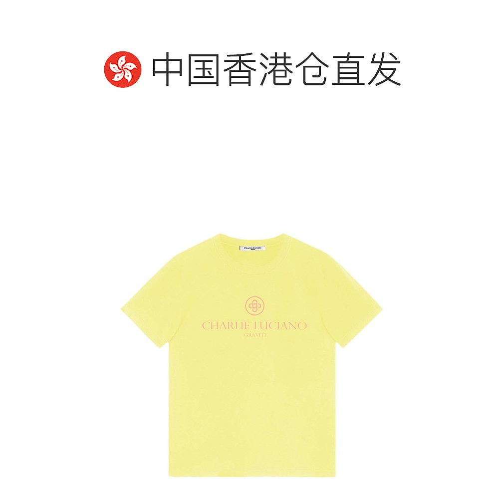 香港直邮CHARLIE LUCIANO 男黄色男士T恤 CL003TT-YELLOW - 图1