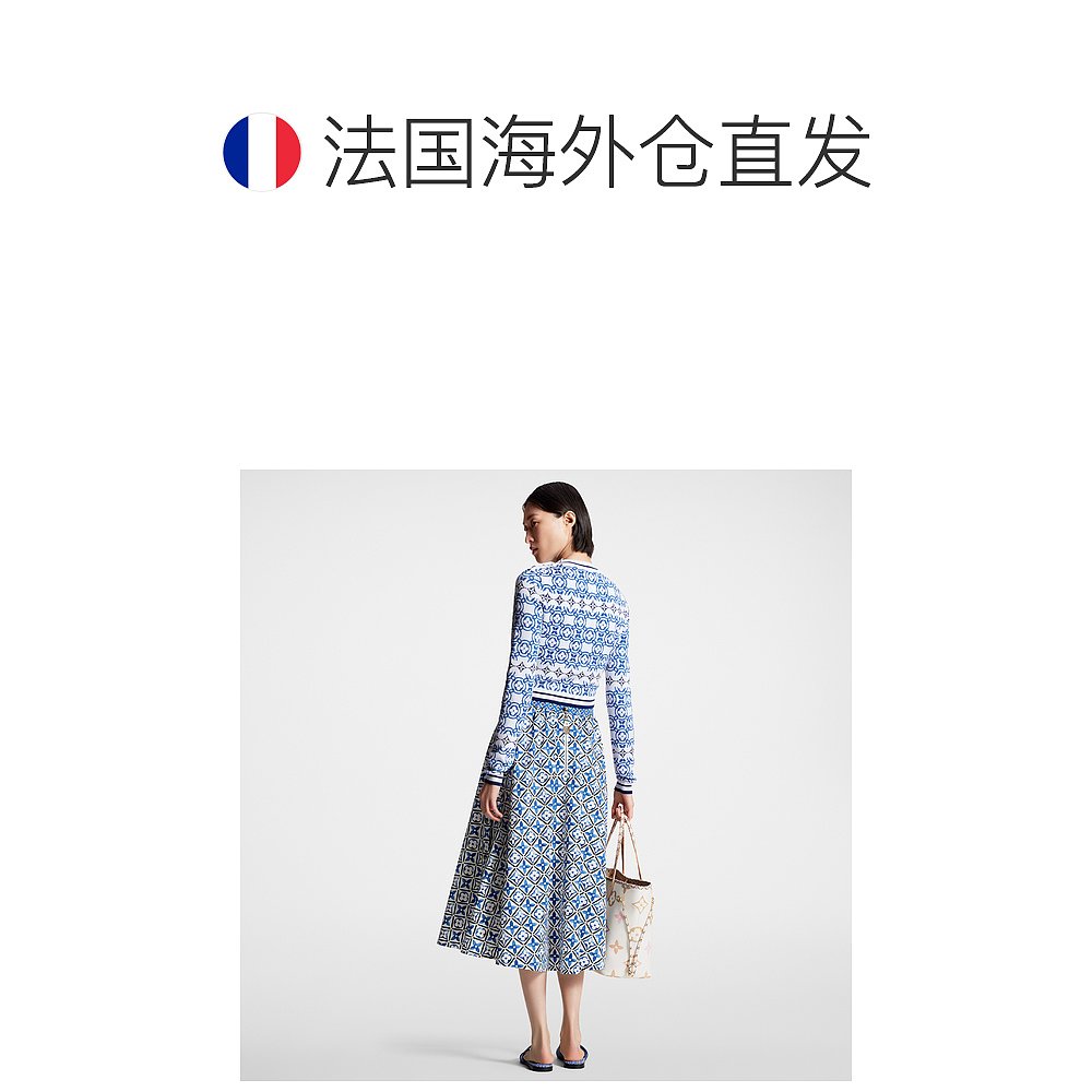 欧洲直邮LOUIS VUITTON(路易威登)女士MONOGRAM FLOWER TILE半-图1