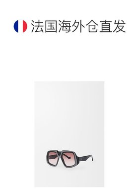1h可退 欧洲直邮Loewe罗意威 女士亮黑色醋酸纤维面罩款太阳镜
