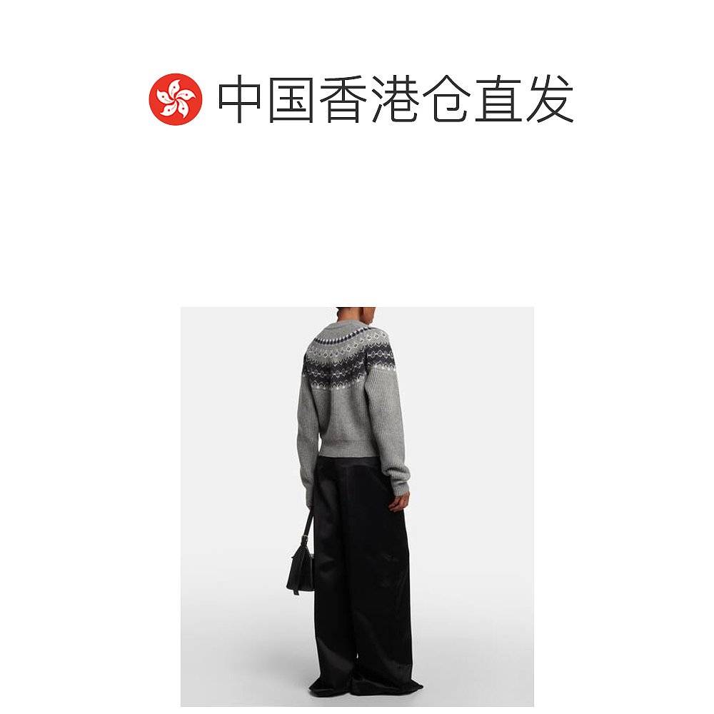 1h可退 香港直邮KHAITE 女士 Michaela 'Fair Isle' 羊绒混纺针织 - 图1