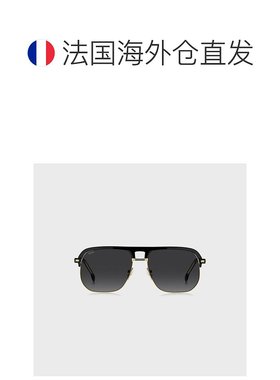 欧洲直邮HUGO BOSS雨果BOSS BLACK 黑色金属和醋酸纤维双桥太