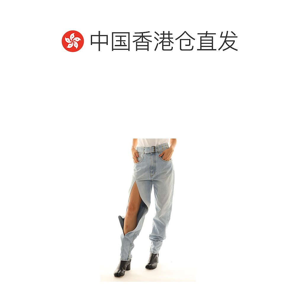 香港直邮Maison Margiela 腰带牛仔裤 S51LA0123S30617直筒裤 - 图1