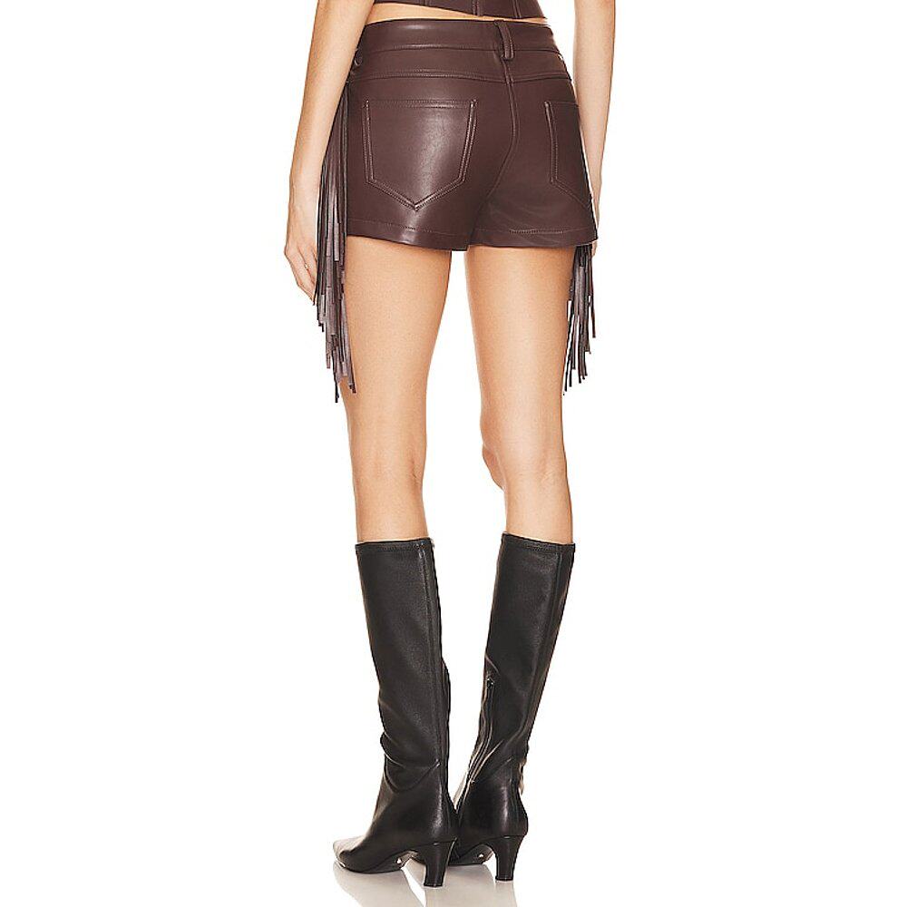 1h可退 香港直邮NORMA KAMALI 诺玛·卡玛丽 女士 x 流苏短裤 ST4 - 图2