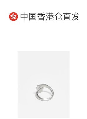 香港直邮ASOS 男士 设计防水不锈钢戒指(银色) metal金属色 舒适
