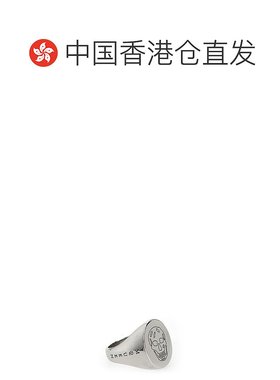 1h可退 香港直邮mcqueen 亚历山大·麦昆 男士 骷髅图章戒指 8366