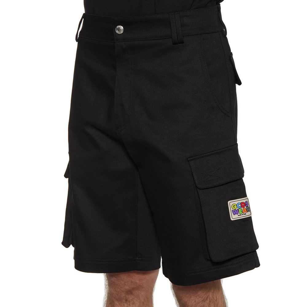 1h可退 香港直邮Gcds 男士 棉质工装短裤 BSS21M0109902BLACK,淘宝优惠券,粉丝福利购,淘宝优惠卷