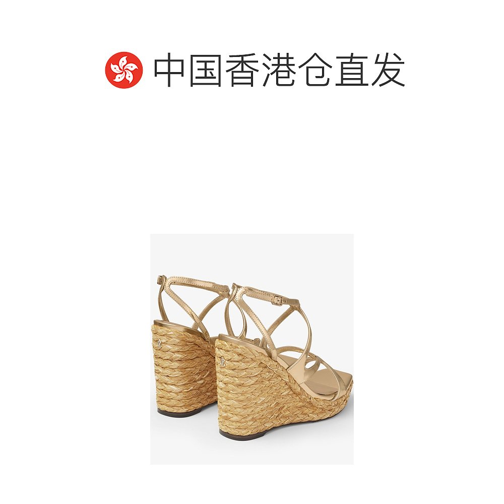 香港直邮Jimmy Choo Ayla 坡跟凉鞋 AYLA110CUHOO0022 - 图1