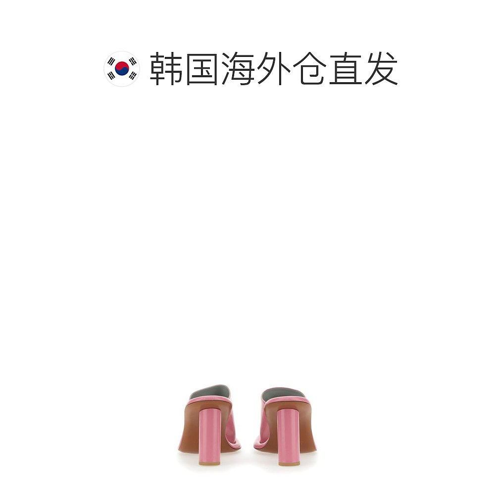 韩国直邮AMBUSH23SS高跟鞋 圆头高跟鞋女BWIJ001 S23LEA0013000PI - 图1