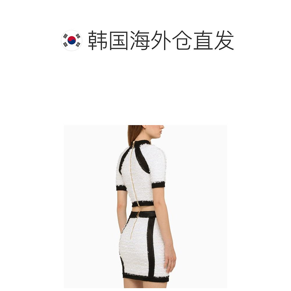 韩国直邮BALMAIN23FW毛衣女BF1AI105KE87WHITE - 图1