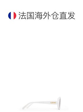 1h可退 欧洲直邮LOEWE罗意威 女士白色/象牙色醋酸纤维太阳镜
