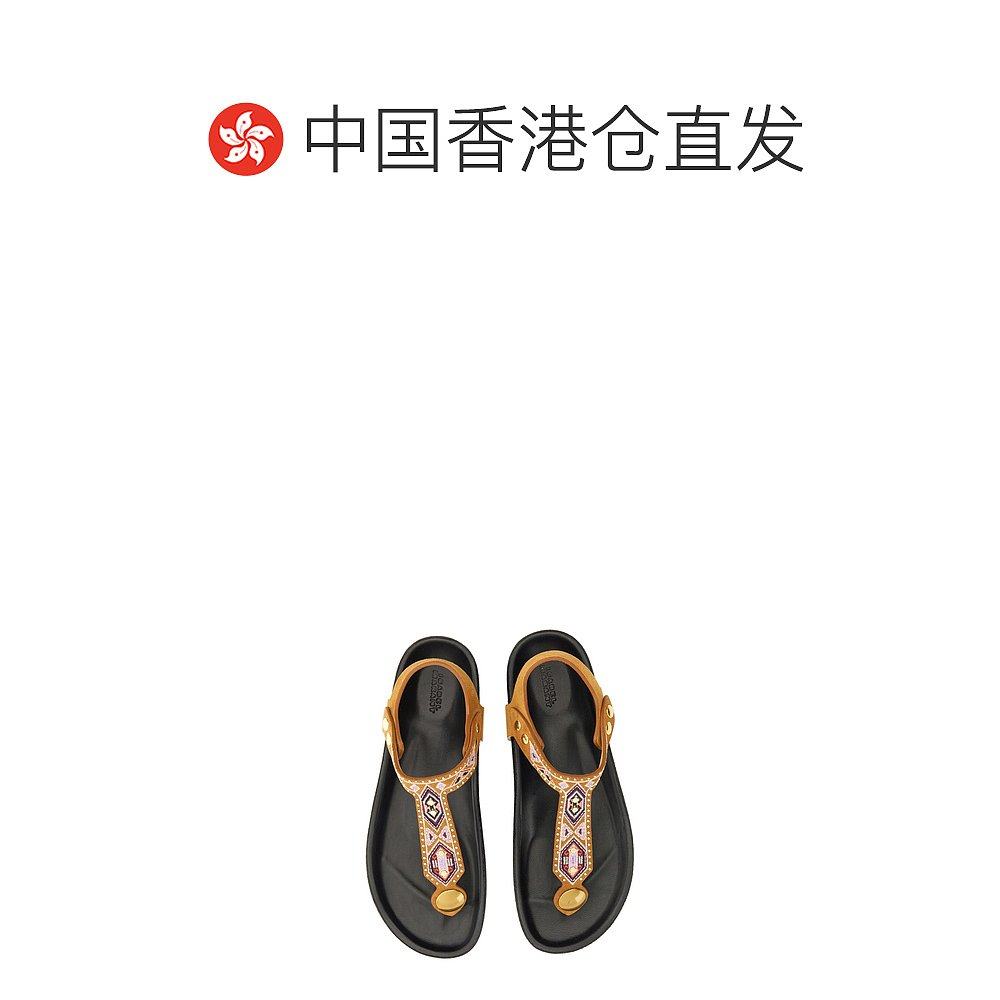 香港直邮Isabel Marant 伊莎贝尔·玛兰 女士 刺绣铆钉平底凉鞋 S,淘宝优惠券,粉丝福利购,淘宝优惠卷