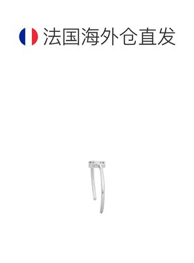 欧洲直邮CELINE/赛琳 23新款 ASYMMETRIC女士银色饰面黄铜手镯