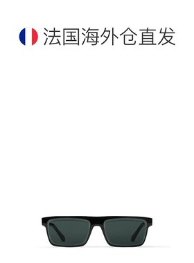 自营欧洲直邮LV路易威登 男士黑色醋酸纤维方形太阳镜