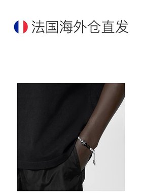 1h可退 欧洲直邮LV/路易威登 男士银色/黑色黄铜手链新款