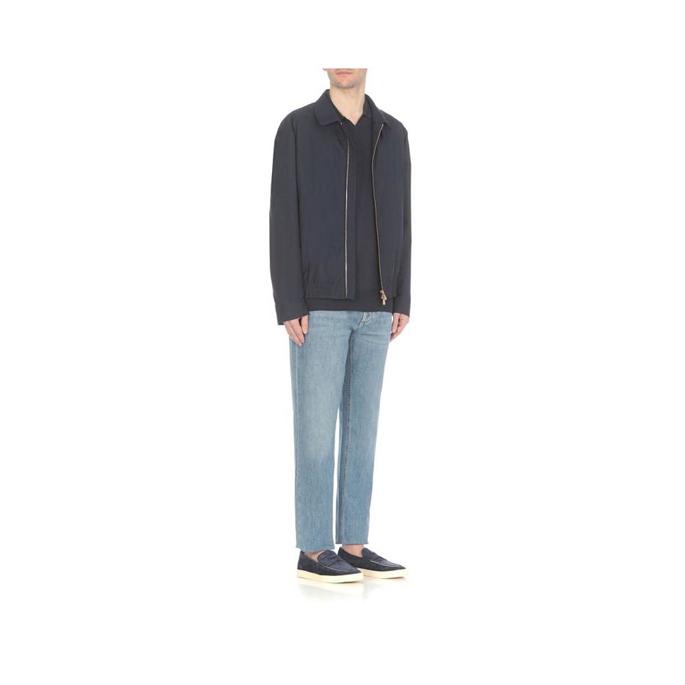 韩国直邮BRUNELLO CUCINELLI24SS牛仔直筒裤男M0Z37D3210C1470BLU - 图0