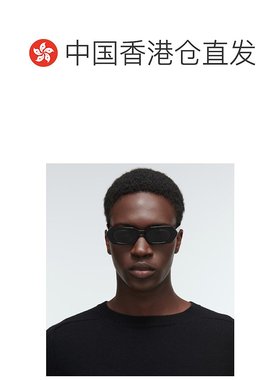 1h可退 香港直邮Celine 思琳 男士 矩形太阳眼镜 black黑色 舒适