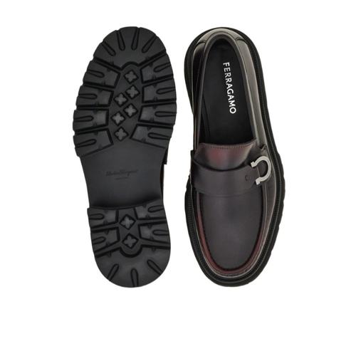 香港直邮Salvatore Ferragamo Gancini标识乐福鞋 菲拉格慕029966 - 图2