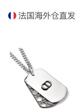 自营欧洲直邮Dior/迪奥 男士Cannage牌饰吊坠项链