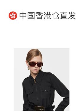 1h可退 香港直邮Celine 思琳 女士 矩形太阳眼镜 brown棕色 舒适