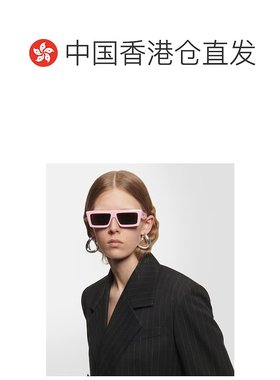 1h可退 香港直邮Celine 思琳 女士 矩形太阳眼镜 pink粉色 舒适时