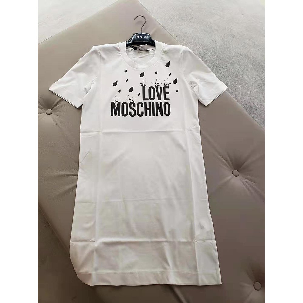 香港直邮Moschino 雨滴印花连衣裙 W5A0217M3876短袖 - 图2