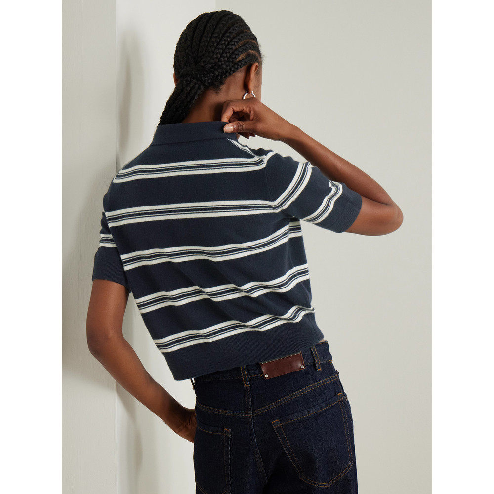 1h可退 香港直邮Arch4 女士 Octavia 条纹羊绒Polo衫 KNJP2547CNA,淘宝优惠券,粉丝福利购,淘宝优惠卷