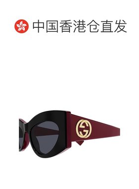 香港直邮Gucci 古驰 女士 猫眼框太阳镜 GG1843S black黑色 舒适