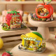 Diy cabin fruit town handmade house mini villa assembled super world model gift girl toy