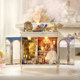 Girl handmade diy toy princess birthday gift mini house kitchen simulation children's play house doll house