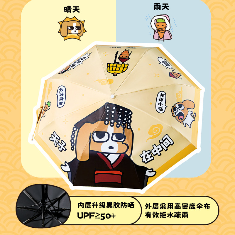 言仓暹罗厘普多栋皇帝伞防晒晴雨两用送女生情侣新年生日礼物