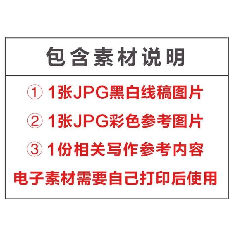 展望新学期手抄报模板中小学生幼儿园开学季新生入学返校涂色线稿 - 图0