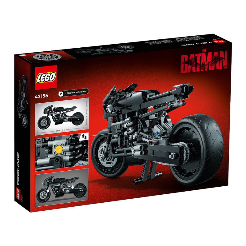 【自营】LEGO乐高机械组42155蝙蝠侠BATCYCLE摩托车积木模型玩具-图1