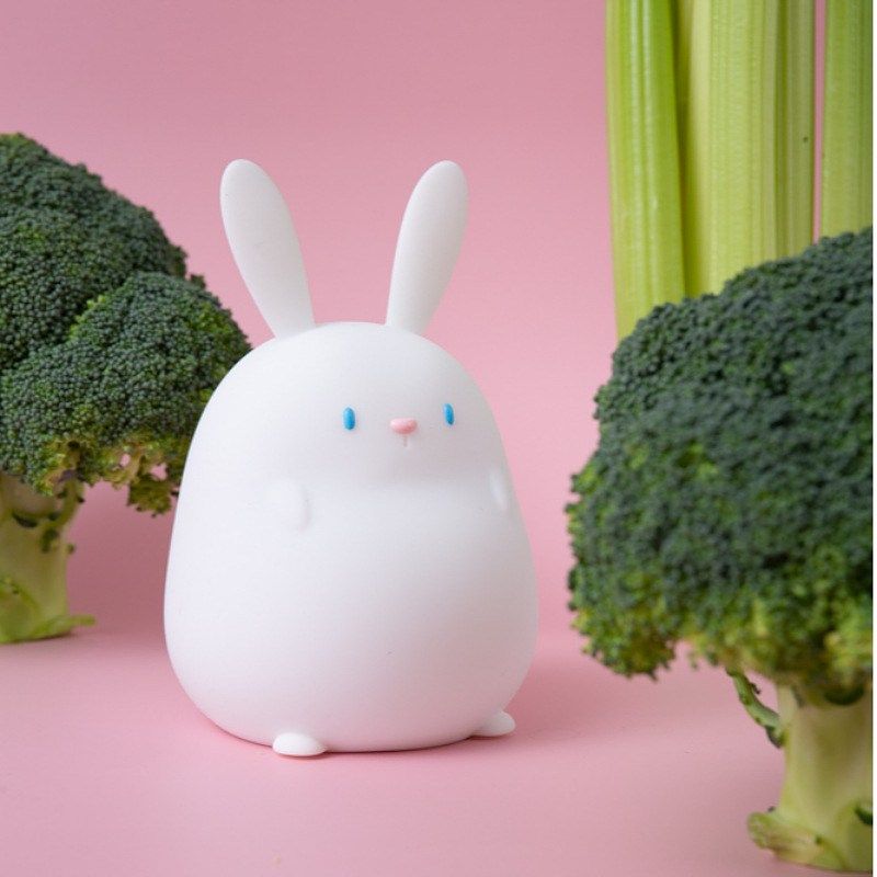 儿童女生礼品萌趣小兔夜灯伴萌睡柔光充电兔硅胶灯几夜灯USB拍拍,淘宝优惠券,粉丝福利购,淘宝优惠卷