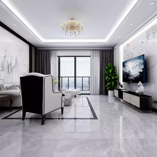 广东翡翠绿玉石瓷砖800x800黄色祥云玉地板砖防滑大理石全瓷磁砖 - 图2