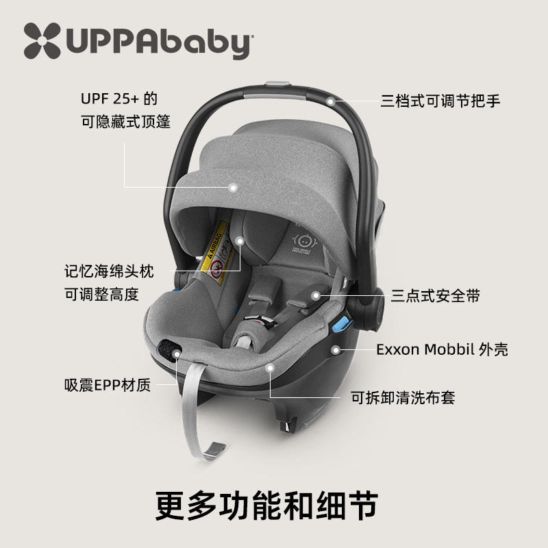 UPPAbaby MESA i Size 新生婴儿提篮可调节宝宝车载汽车安全座椅,淘宝优惠券,粉丝福利购,淘宝优惠卷