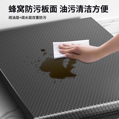 德国厨房燃气灶盖板罩煤气灶遮挡板台面放锅备菜置物架电磁炉支架 - 图3